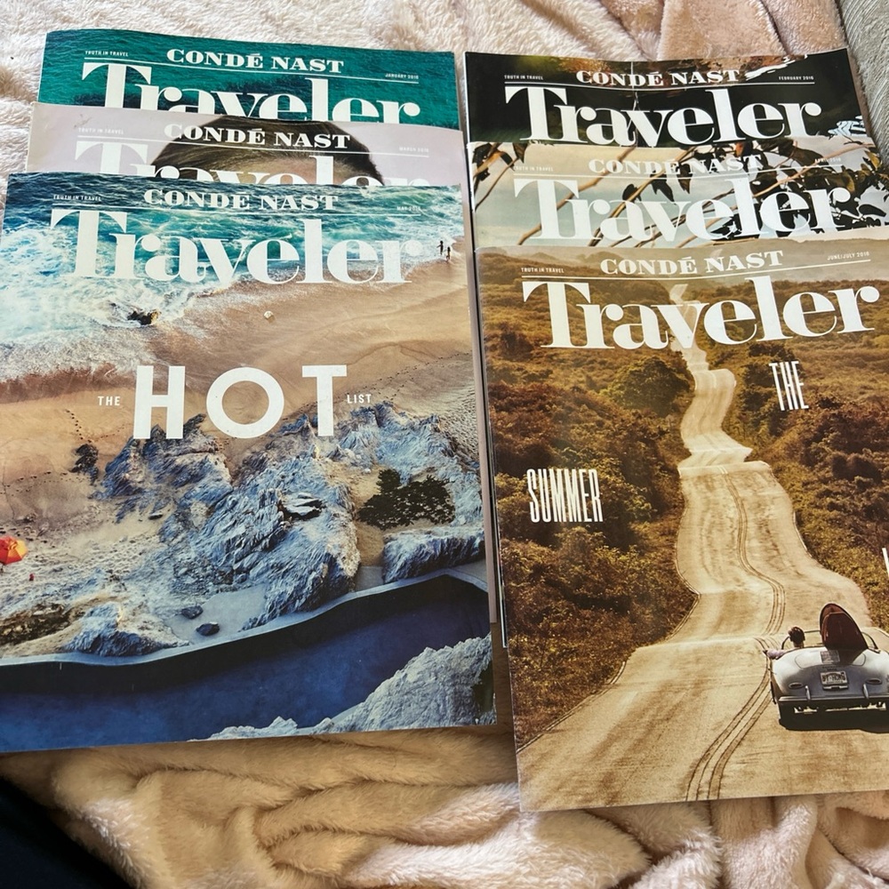 Condé Nast Traveler Magazine Set - Vibrant Covers